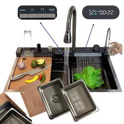 Розумна кухонна мийка ADM з висувним краном Розумна кухонна мийка ADM з висувним краном