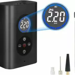 Розумний бездротовий повітряний насос 150 PSI зі світлодіодним підствіленням Розумний бездротовий повітряний насос 150 PSI зі світлодіодним підствіленням